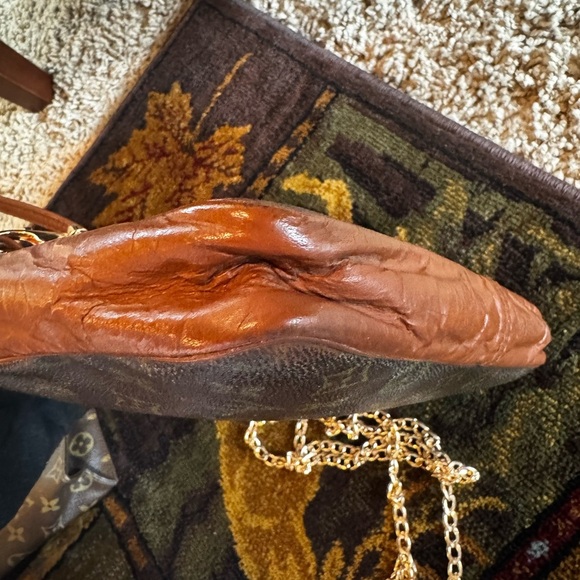 Louis Vuitton monogram Crossbody clutch bag converted hand painted - Picture 7 of 17